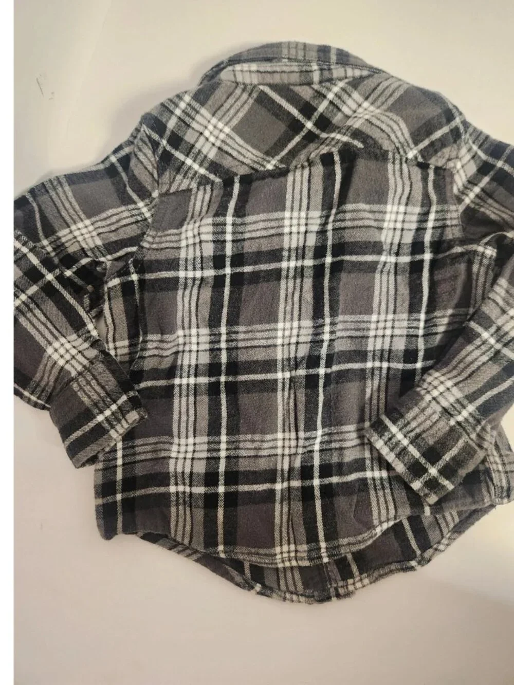 Flannel shirts lot of 2 toddler 3t black plaid